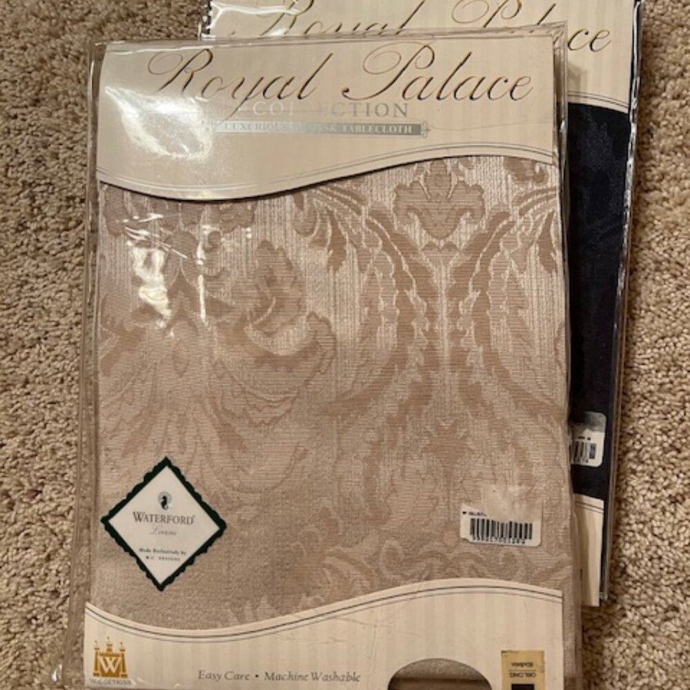 Waterford Luxury Damask Tablecloths - Brand New